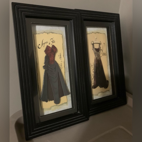 Shadow Box French Wall Decor, Set Of Two, Good Condition - Picture 5 of 16